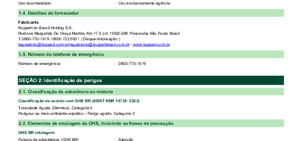 Trichodermil SC 1306 – FDS