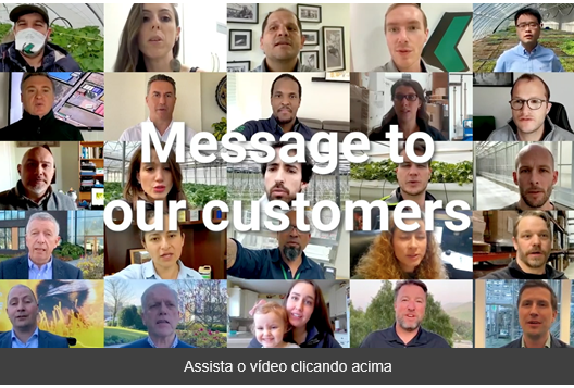 Mensagem para nossos clientes