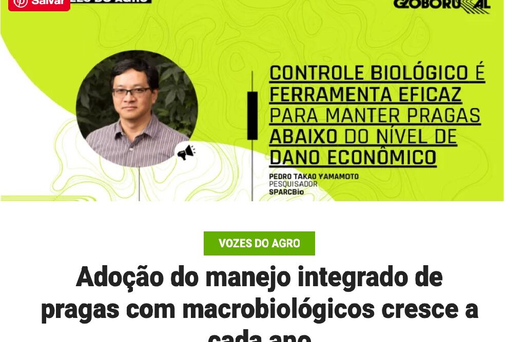 SPARCBio estreia coluna no site da revista Globo Rural