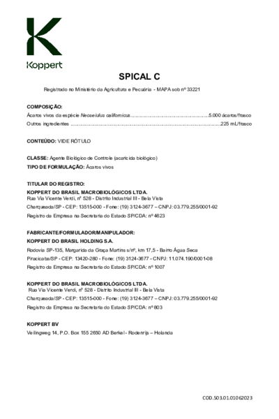 Spical-C - Bula