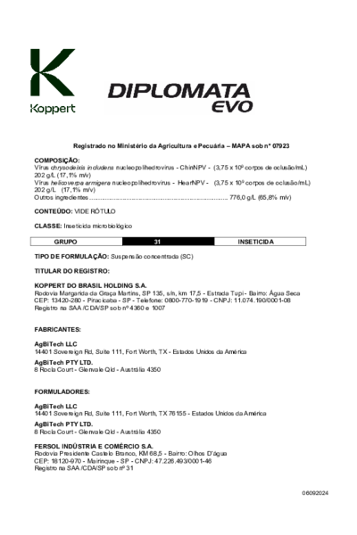 Diplomata Evo - Bula