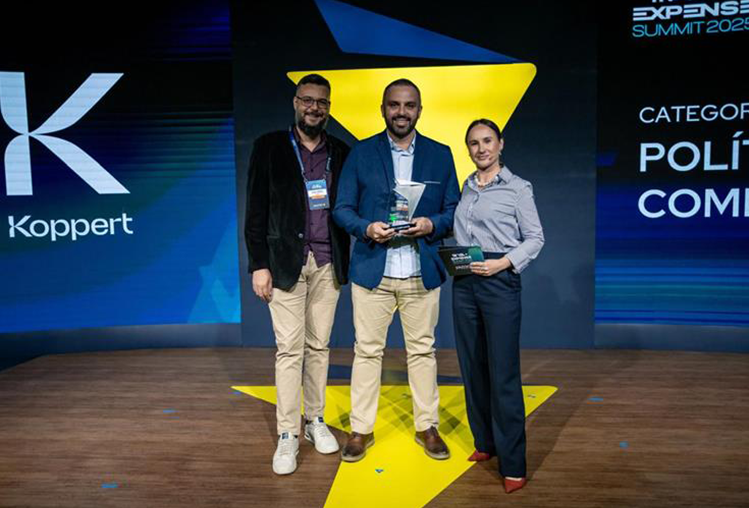 Koppert é reconhecida no Paytrack Awards 2025 durante o Travel & Expense Summit