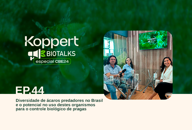 Ep. 44 Koppert Biotalks Edição CBE - Diversidade de ácaros predadores no Brasil e o potencial no uso destes organismos para o controle biológico de pragas
