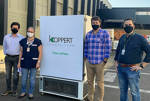 Koppert cede ultrafreezer para prefeitura de Piracicaba armazenar vacinas